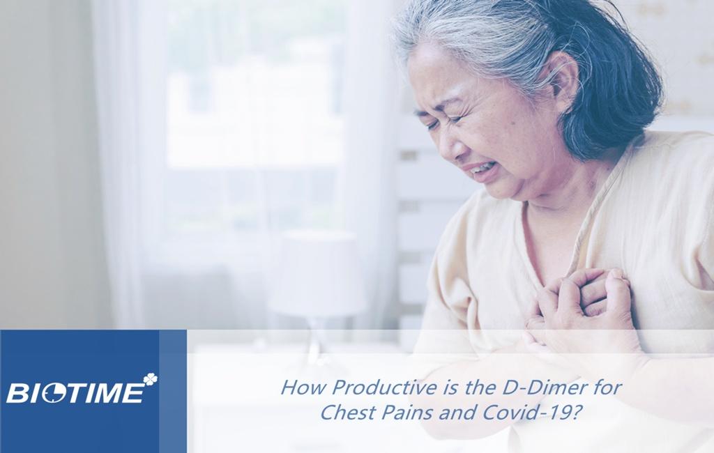 quelle est la productivité du d-dimère pour les douleurs thoraciques et le covid-19 ?