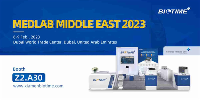 Biotime au Medlab Moyen-Orient 2023 Dubaï